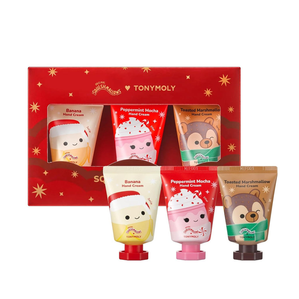 Tonymoly x Squishmallows Holiday Hand Cream Trio