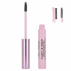 Too Faced Fluff & Hold Laminating Brow Wax with brush close up