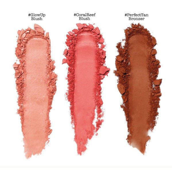 theBalm Tropics Powder Trio - Model Roz x theBalm swatches