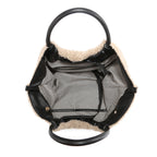 Jen & Co Zuri Crescent Satchel with Crossbody Strap inside view