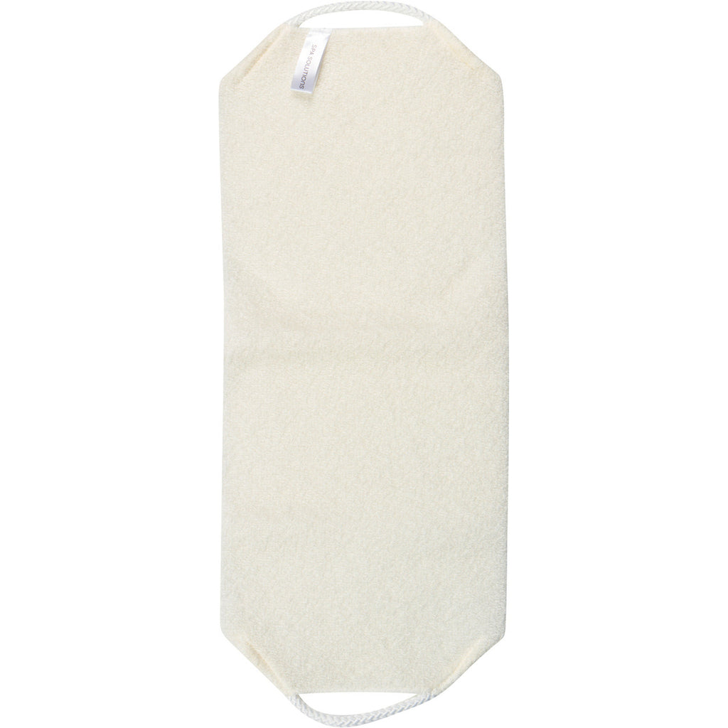 Cala Spa Solutions Exfoliating Stretch Towel showing full length and handles