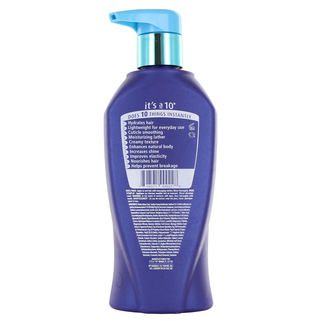 it's a 10 Miracle Moisture Shampoo